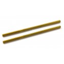 50 x 2.38mm Eje Acero Gold Surface x2