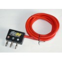 Conector compacto con bananas +1.5m cable