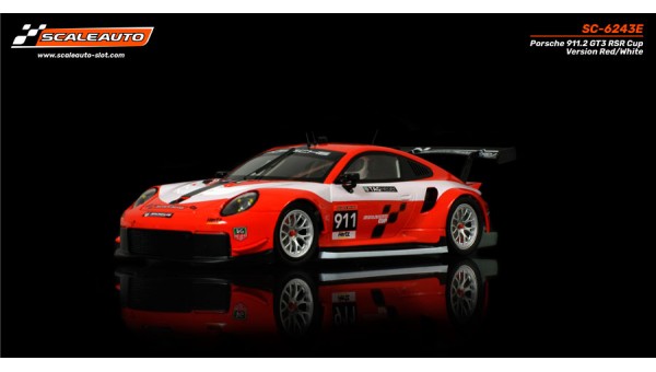 SC-6243E - Porsche 911.2 GT3 RSR Cup Version Red/White Scaleauto