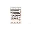 Race number Decal set 1/32