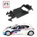 Peugeot 208 monoblock anglewinder de Scaleauto. Chasis 3D