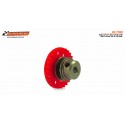 Corona 30d inline nylon roja con tornillo M2.5