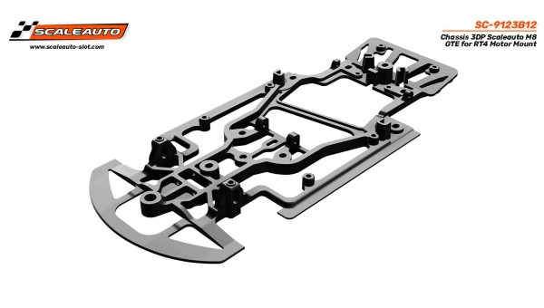 Chasis 3DP Scaleauto M8 GTE para Soporte Motor RT4