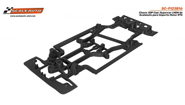 Chasis 3DP Caddy Hypercar LMDH de Scaleauto para Soporte Motor RT4