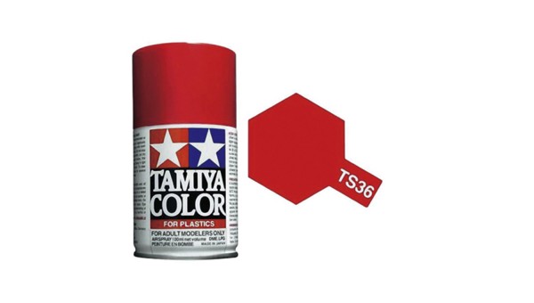 TS-36 Pintura Spray 100ml. Rojo Fluorescente Tamiya