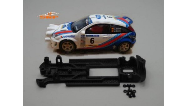 Chasis 3D Ford Focus WRC in Line . For SCX Body.