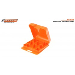 Caja porta neumaticos goma 60x70x18mm -naranja-