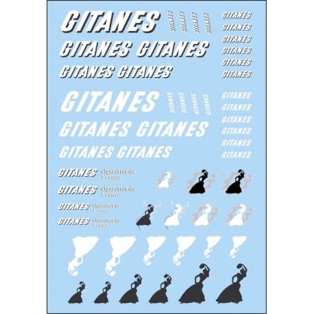 GITANES calcas al agua. 70x100mm