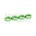 Wheelnut 17mm green self-locking (4)