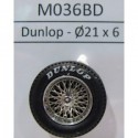 2 llantas Radios con neumáticos C2 Classic 21x6 Dunlop